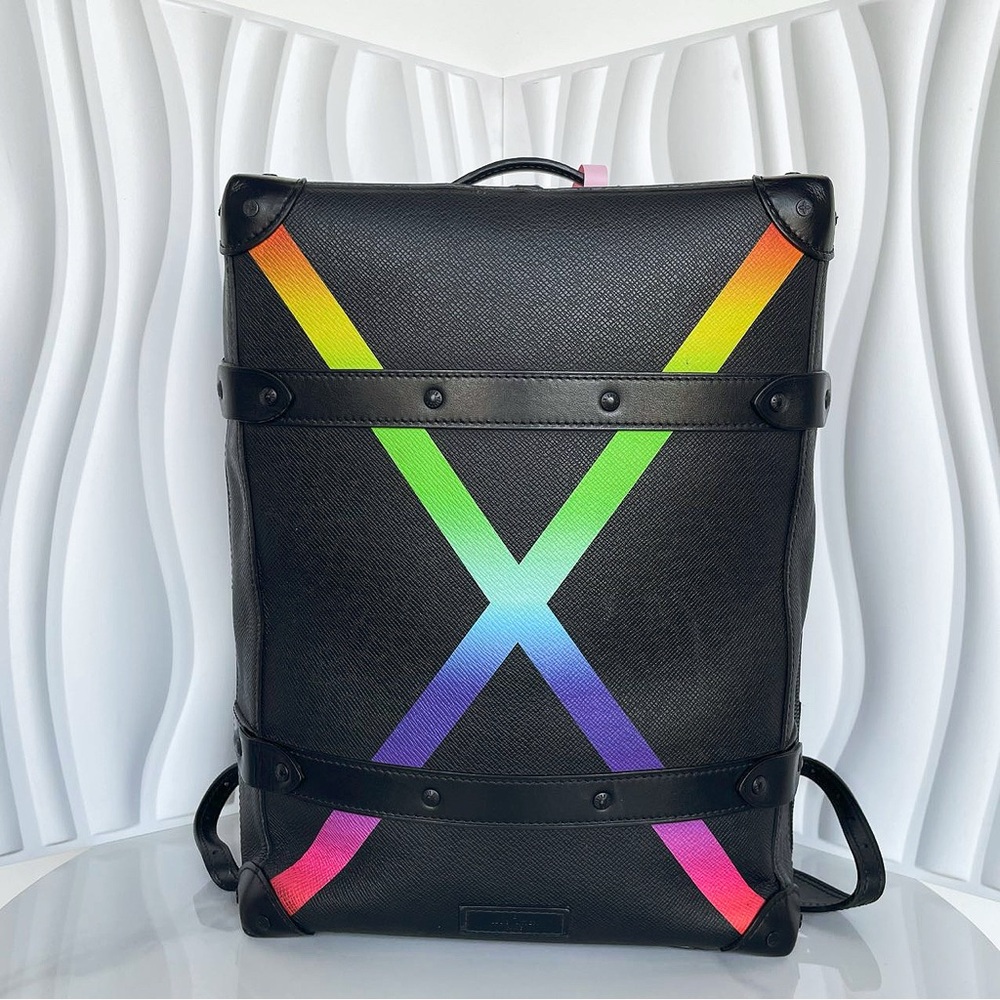 Louis Vuitton 2019 Defile Homme Rainbow X Soft Trunk Backpack
